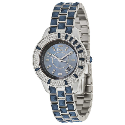 Front view of Christian Dior Christal Women's Swiss Quartz (Battery-Powered) Watch CD11311GM001