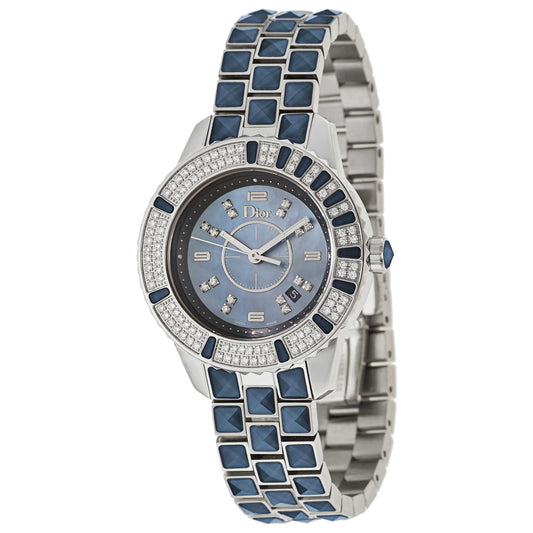 Front view of Christian Dior Christal Women's Swiss Quartz (Battery-Powered) Watch CD11311GM001