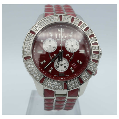 Front view of Christian Dior Christal Women's Swiss Quartz (Battery-Powered) Watch CD11431FM002-SD