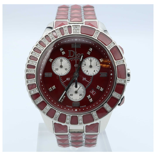 Front view of Christian Dior Christal Women's Swiss Quartz (Battery-Powered) Watch CD11431GM001-SD