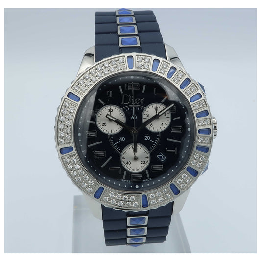 Front view of Christian Dior Christal Women's Swiss Quartz (Battery-Powered) Watch CD11431IR001-SD