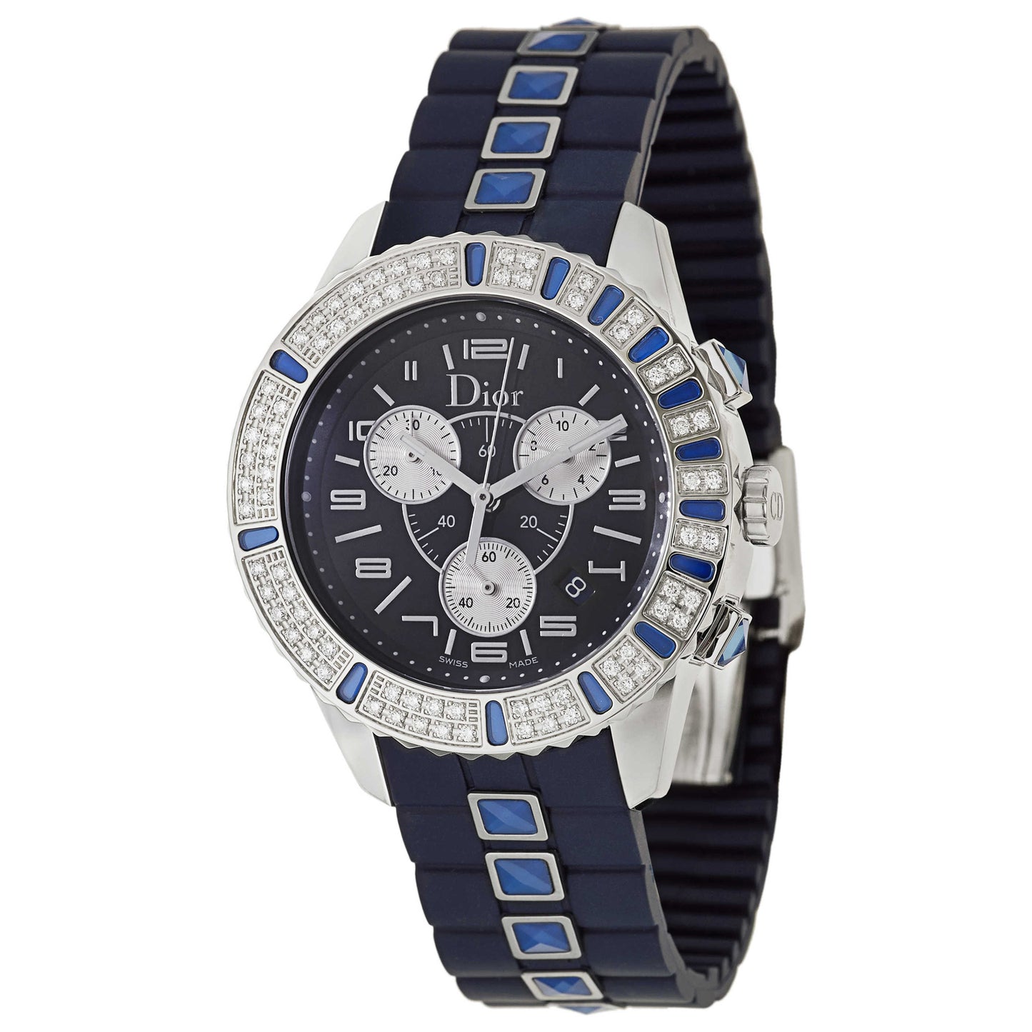 Front view of Christian Dior Christal Women's Swiss Quartz (Battery-Powered) Watch CD11431IR001