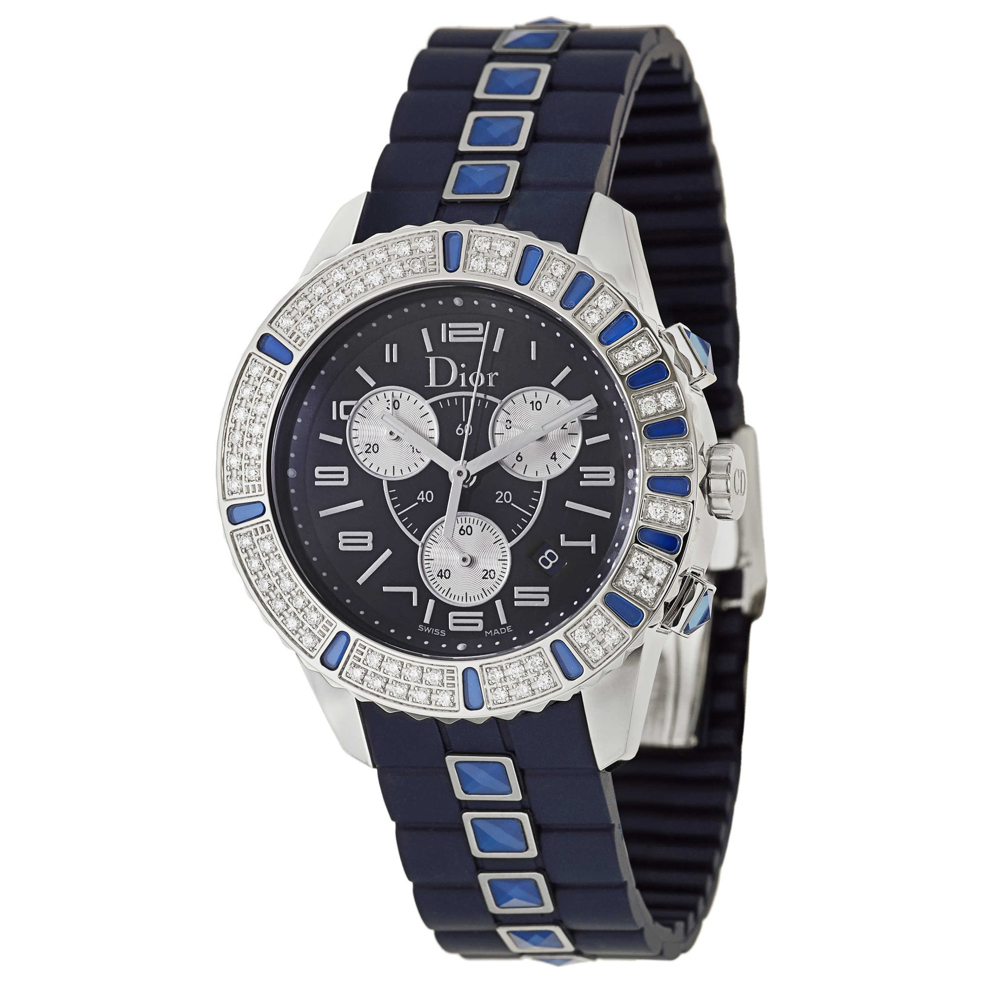 Front view of Christian Dior Christal Women's Swiss Quartz (Battery-Powered) Watch CD11431IR001