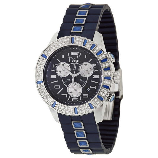 Front view of Christian Dior Christal Women's Swiss Quartz (Battery-Powered) Watch CD11431IR001