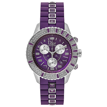 Front view of Christian Dior Christal Women's Swiss Quartz (Battery-Powered) Watch CD11431JR001