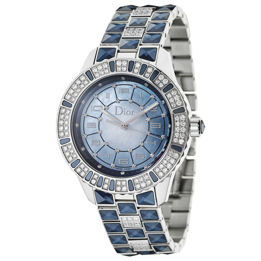 Front view of Christian Dior Christal Women's Automatic Watch CD114510M001