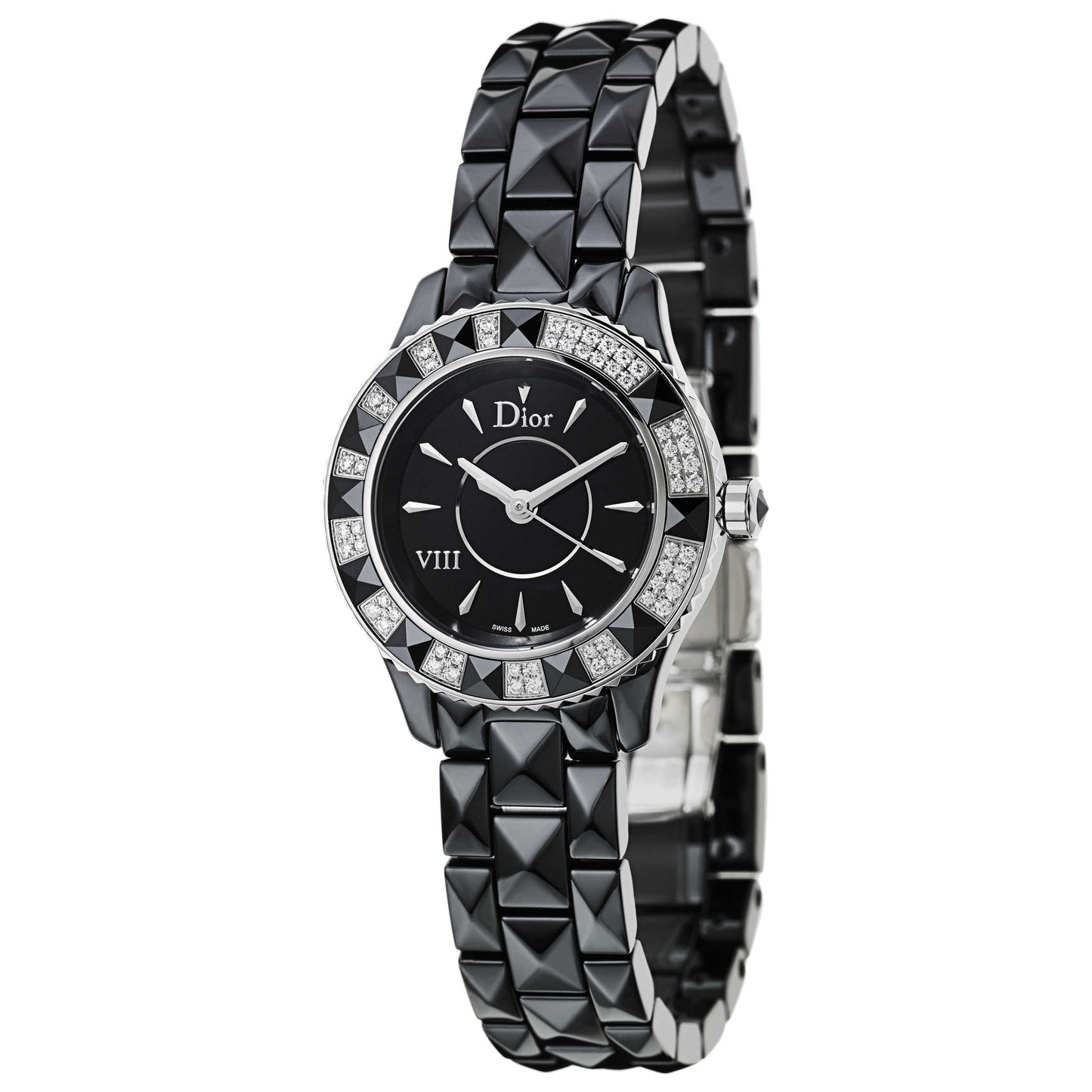 Front view of Christian Dior VIII Women's Swiss Quartz (Battery-Powered) Watch CD1221E1C001