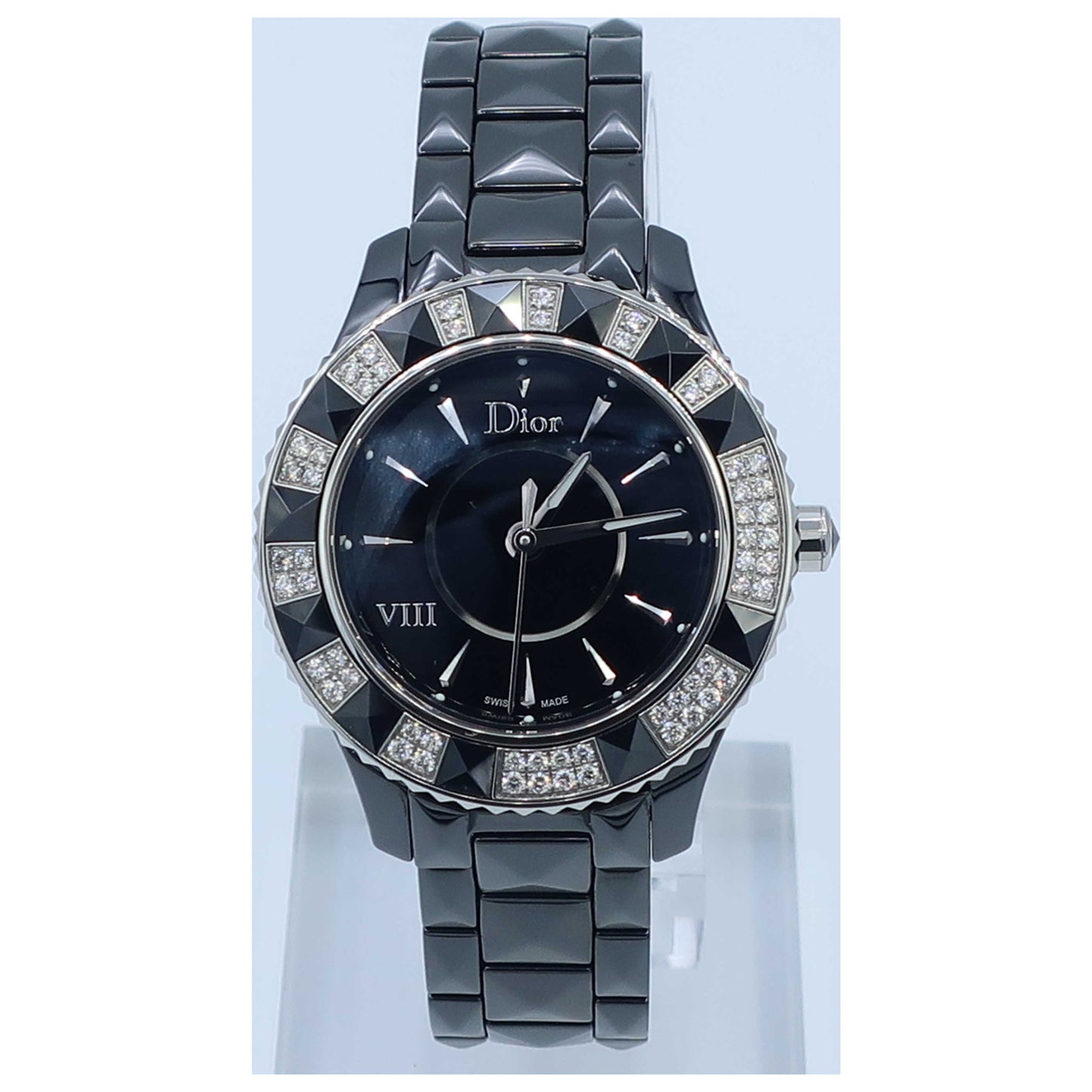 Front view of Christian Dior VIII Women's Swiss Quartz (Battery-Powered) Watch CD1231E1C001-SD0