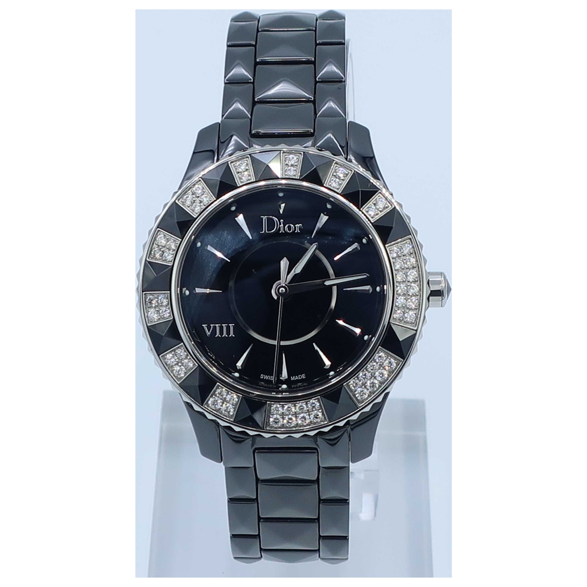 Front view of Christian Dior VIII Women's Swiss Quartz (Battery-Powered) Watch CD1231E1C001-SD0
