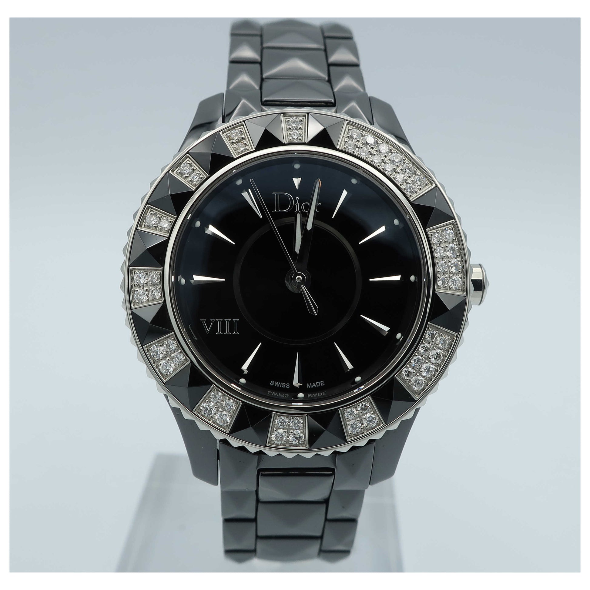 Front view of Christian Dior VIII Women's Swiss Quartz (Battery-Powered) Watch CD1231E1C001-SD