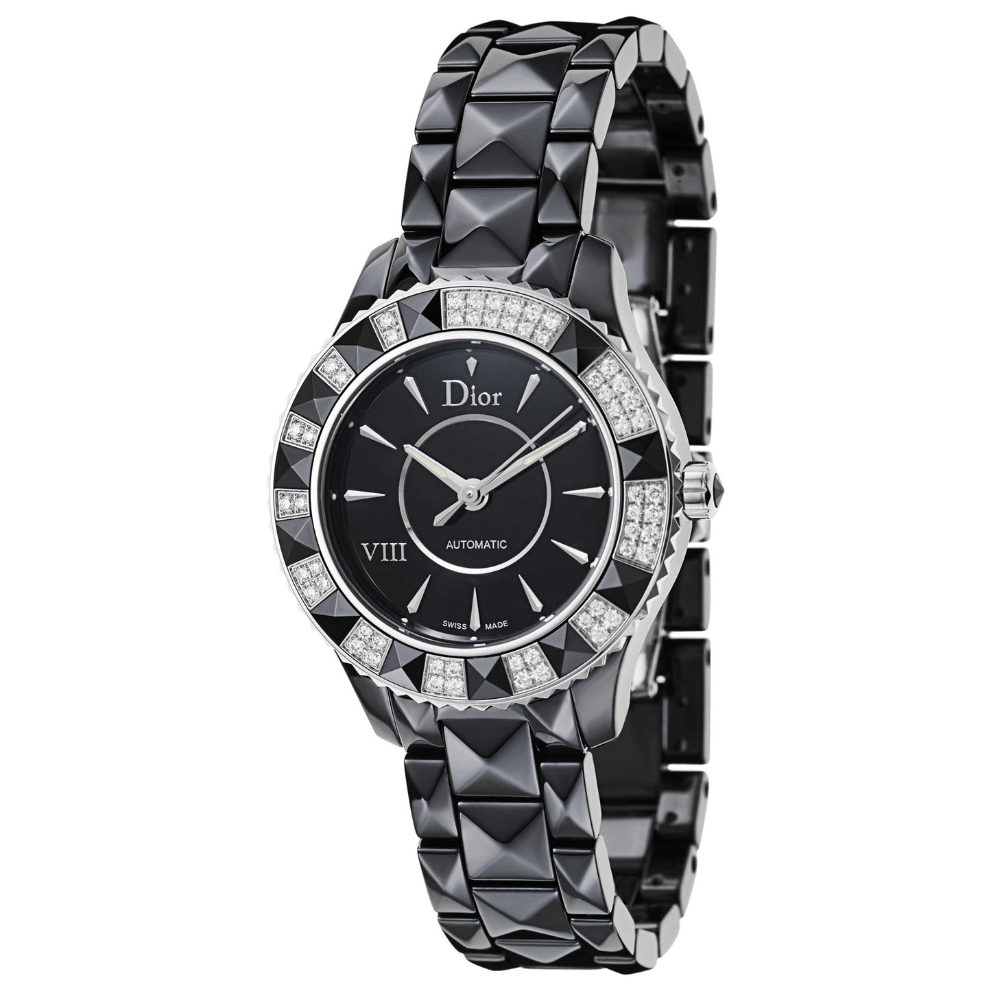 Front view of Christian Dior VIII Women's Automatic Watch CD1235E0C001