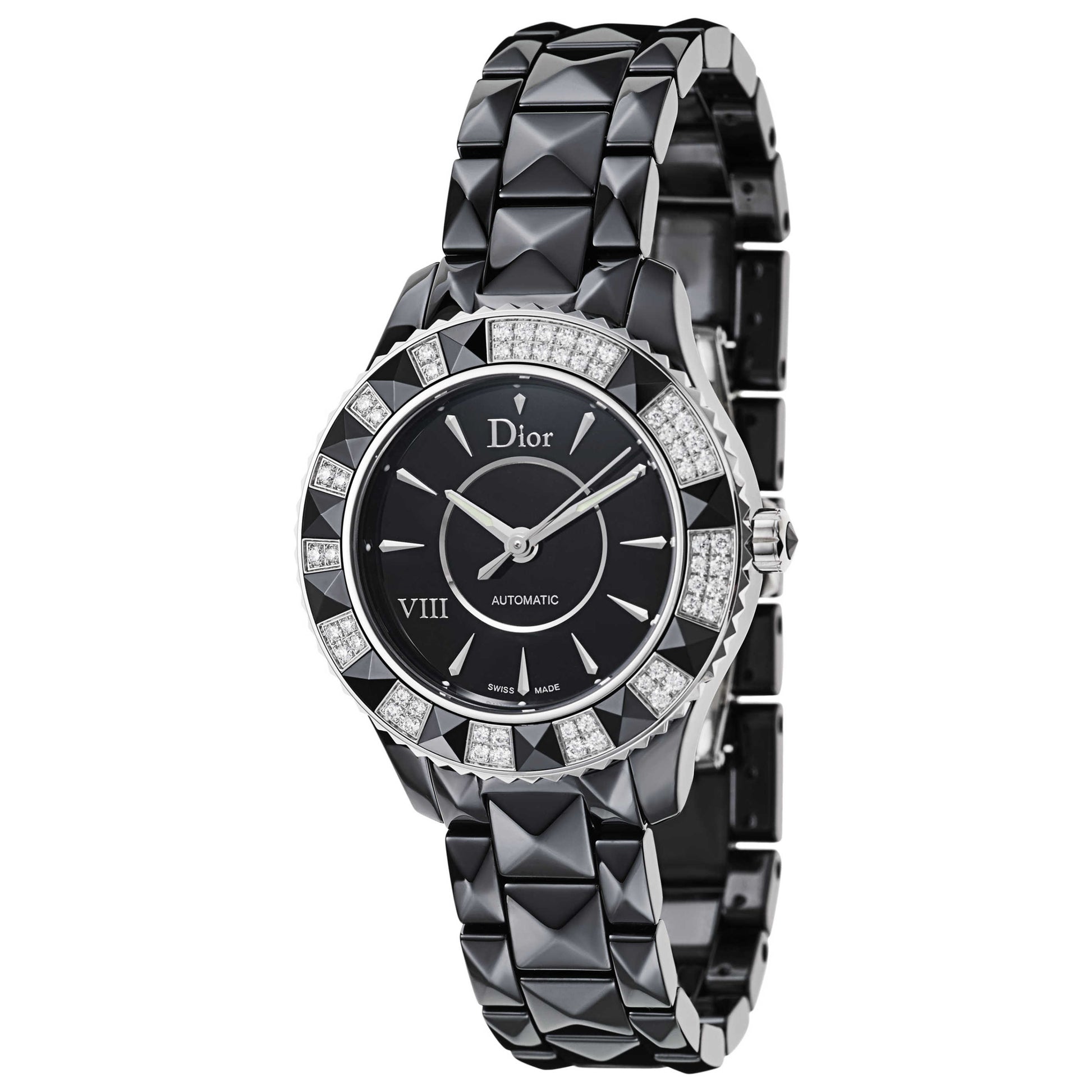 Front view of Christian Dior VIII Women's Automatic Watch CD1235E0C001