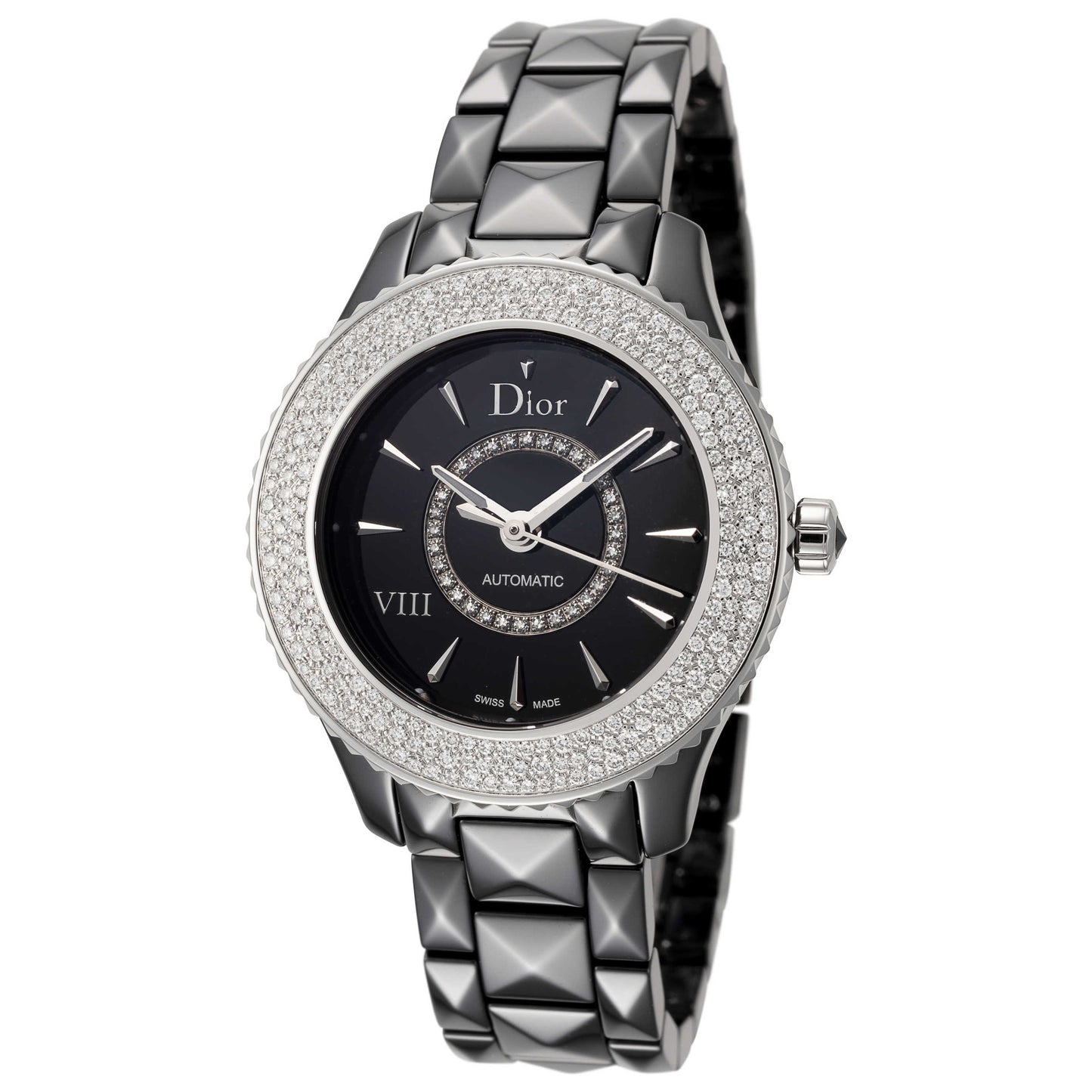 Front view of Christian Dior VIII Women's Automatic Watch CD1235E1C001