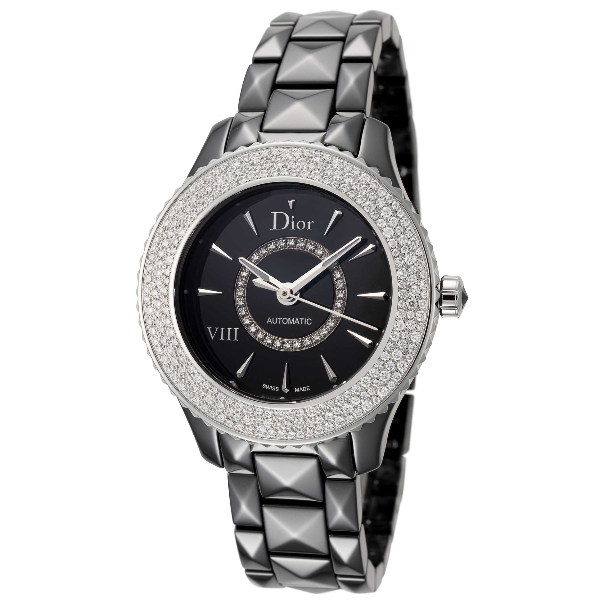 Front view of Christian Dior VIII Women's Automatic Watch CD1235E1C001