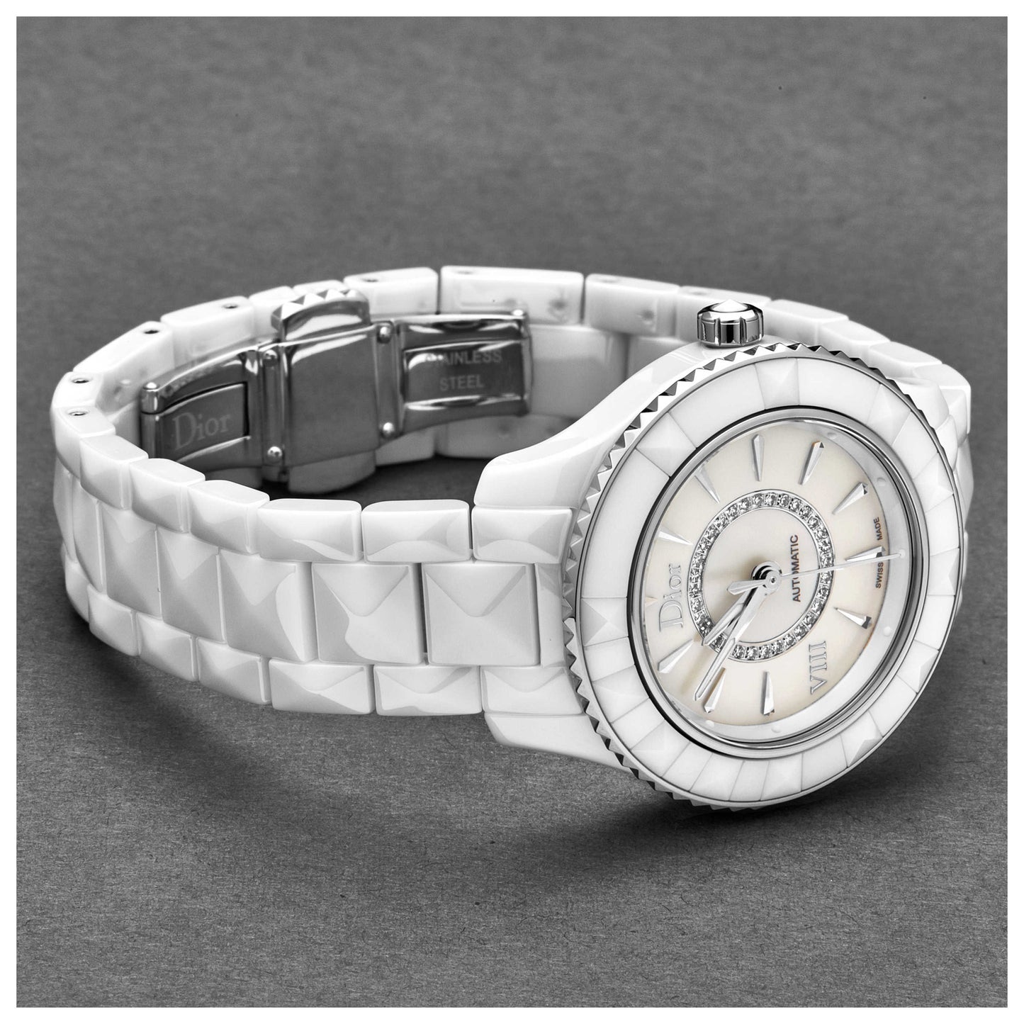 Christian Dior White VIII Women's Automatic Watch CD1235E3C002 - Image #2