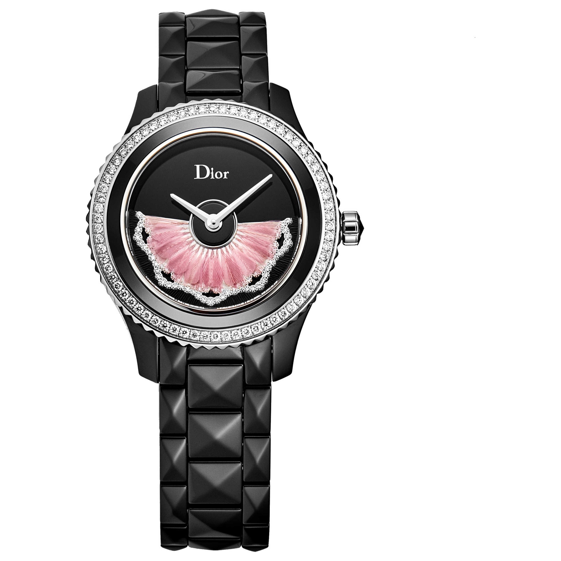 Front view of Christian Dior Black eight Women's Automatic Watch CD123BE0C003