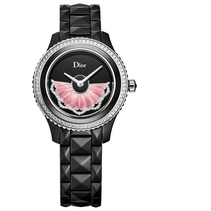 Front view of Christian Dior Black eight Women's Automatic Watch CD123BE0C003