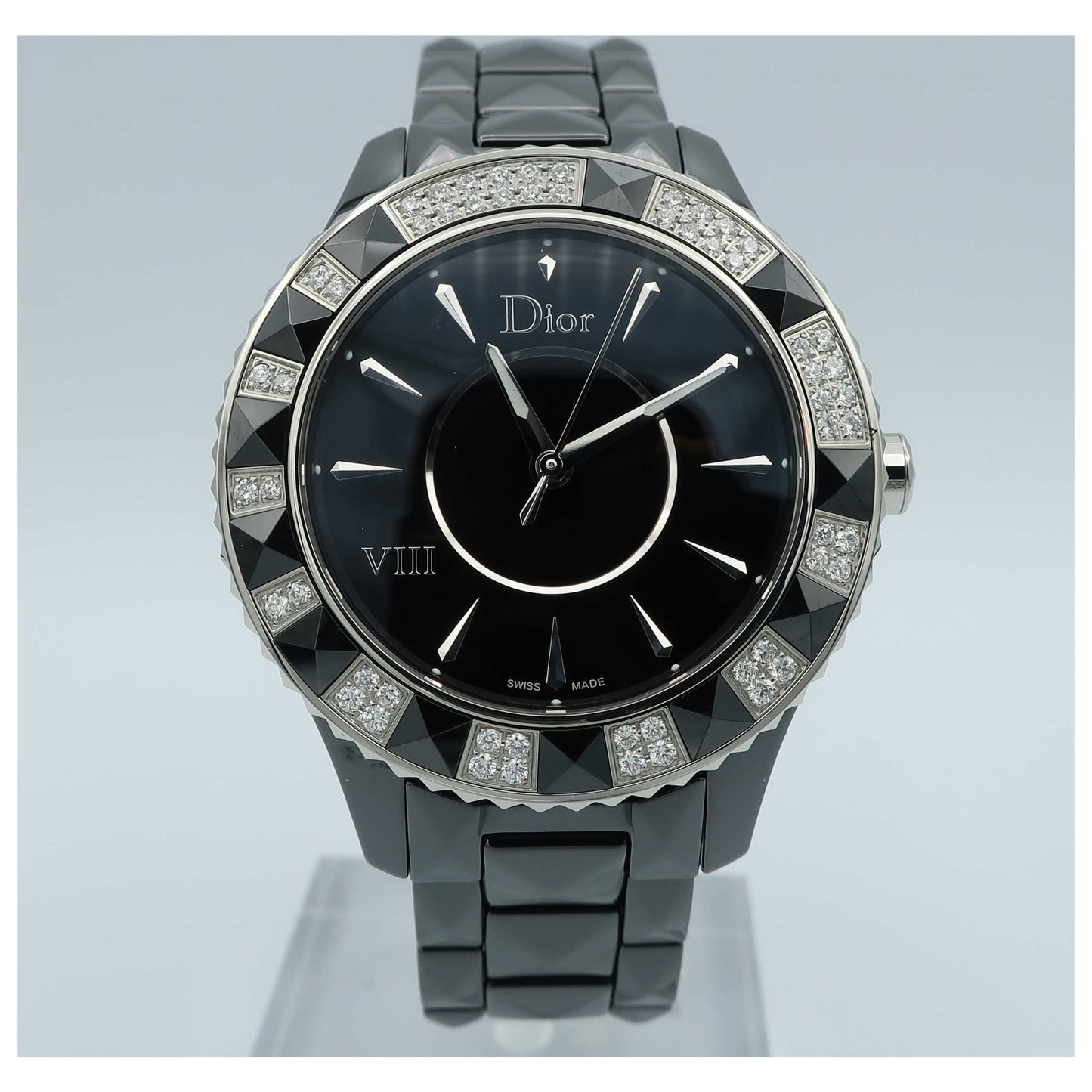 Front view of Christian Dior VIII Women's Swiss Quartz (Battery-Powered) Watch CD1241E0C001-SD