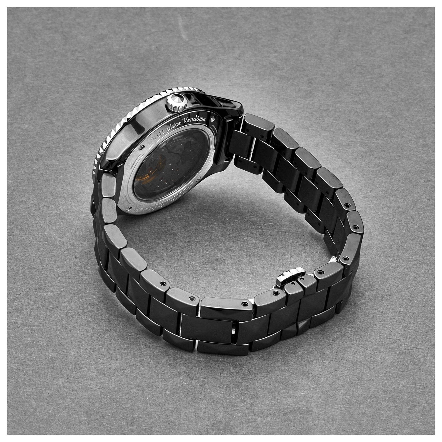 Back view of Christian Dior Black Eight Women's Automatic Watch CD124BE3C001