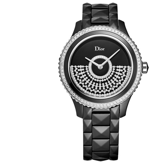Front view of Christian Dior Black Eight Women's Automatic Watch CD124BE3C001