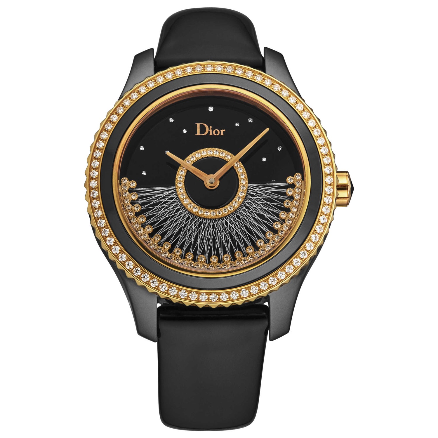 Front view of Christian Dior Grand Bal Women's Automatic Watch CD124BH4A001