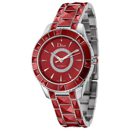 Front view of Christian Dior Christal Women's Automatic Watch CD144511M001