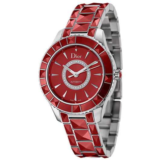 Front view of Christian Dior Christal Women's Automatic Watch CD144511M001