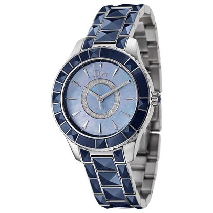 Front view of Christian Dior Christal Women's Automatic Watch CD144517M001