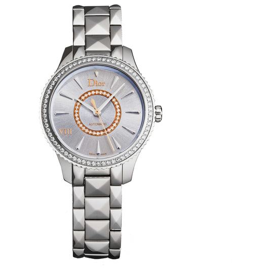 Front view of Christian Dior Montaigne Women's Automatic Watch CD152510M001