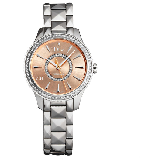 Front view of Christian Dior Montaigne Women's Automatic Watch CD152510M002