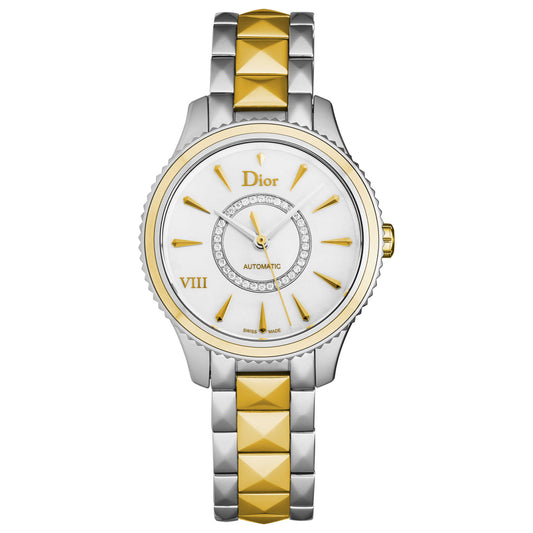 Front view of Christian Dior Montaigne Women's Automatic Watch CD1525I0M001