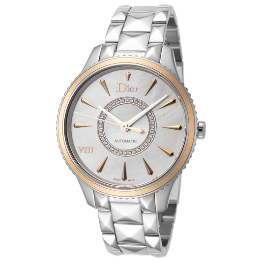Front view of Christian Dior Montaigne Women's Automatic Watch CD1535I0M001
