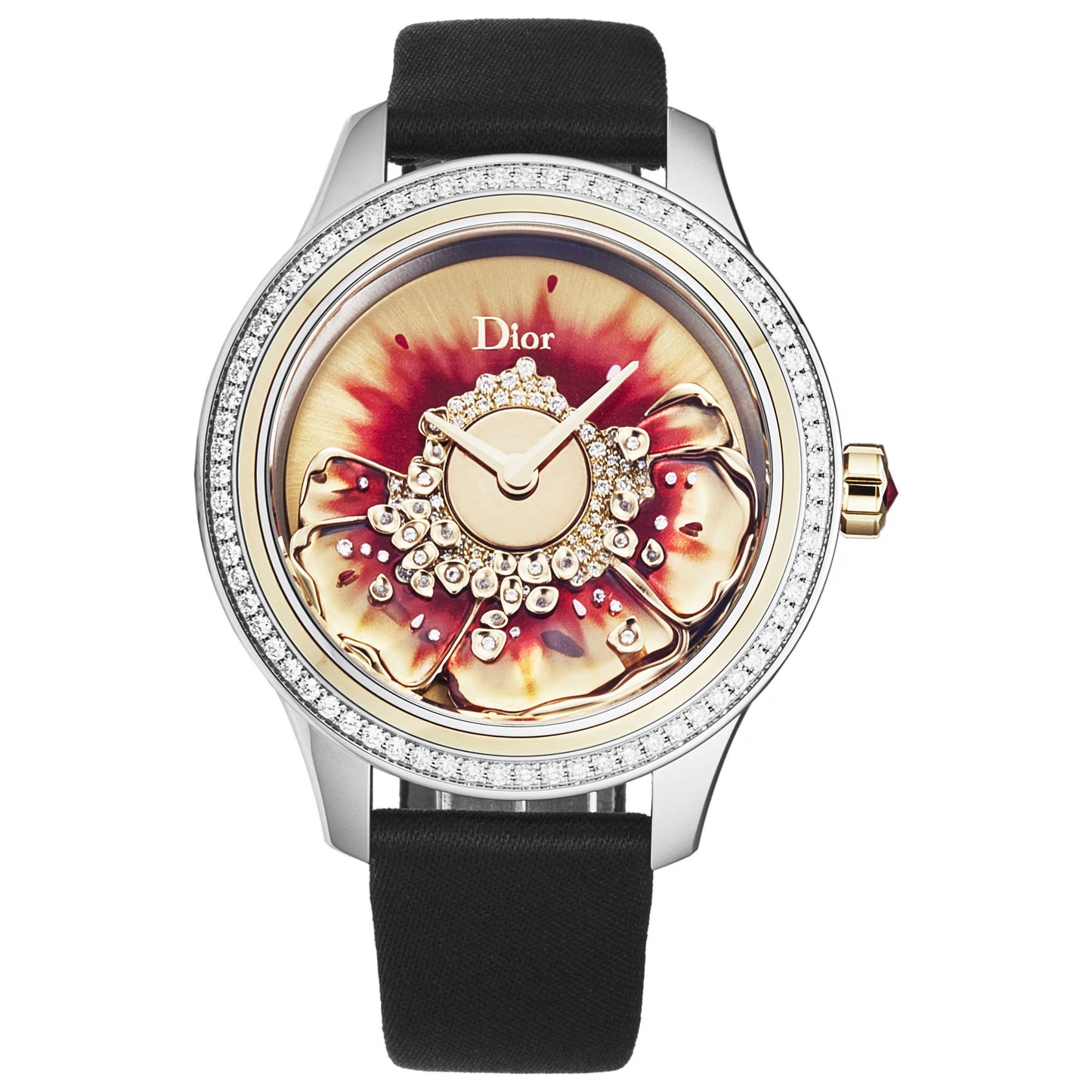 Front view of Christian Dior Grand Ball Women's Automatic Watch CD153B2JA001