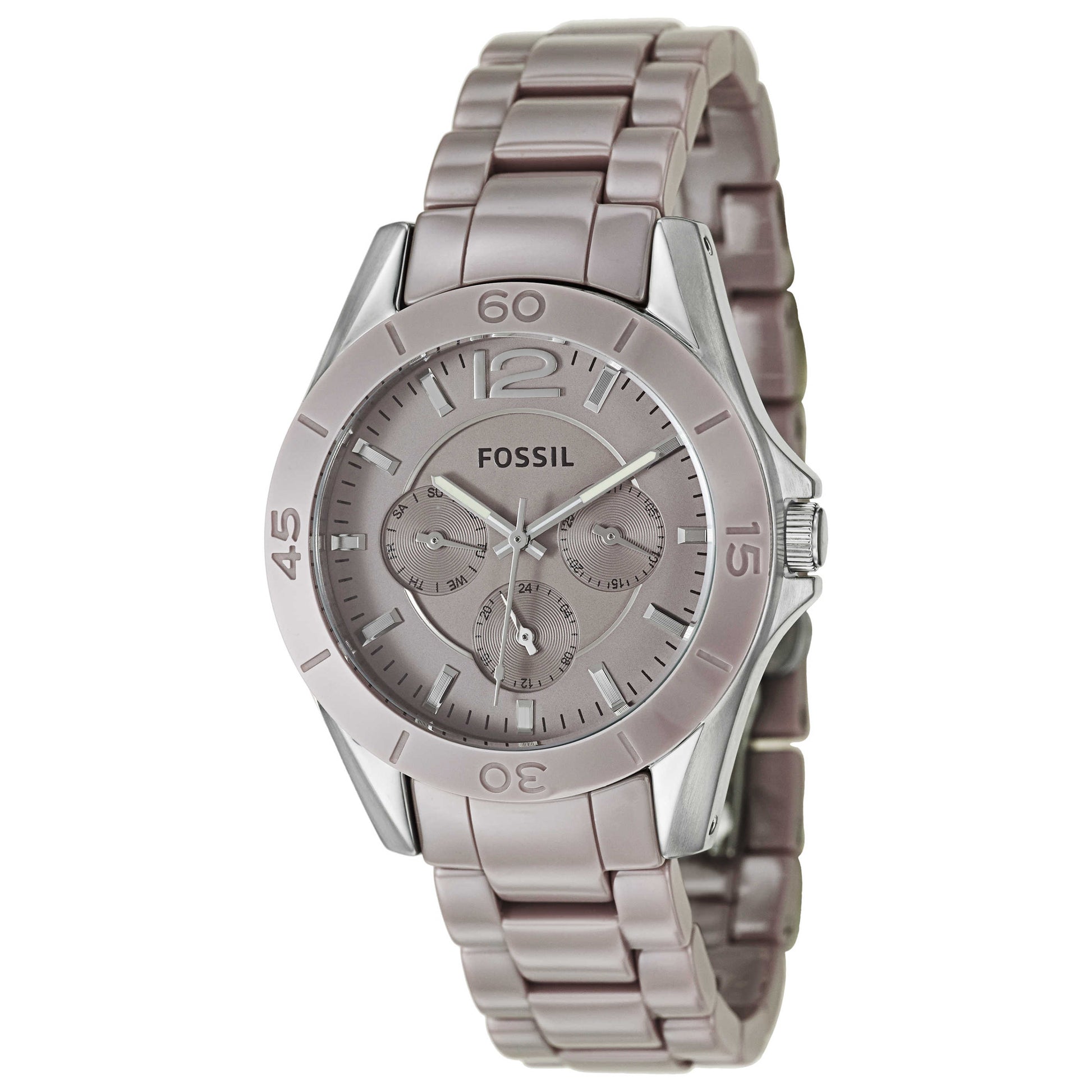 Front view of Fossil Riley Women's Japanese Quartz (Battery-Powered) Watch CE1065