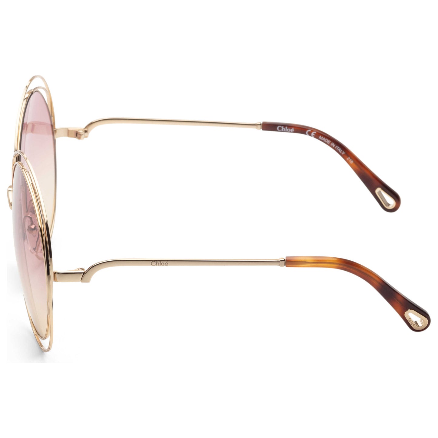 Left view of Chloe Carlina Women's Sunglasses CE114SD-702