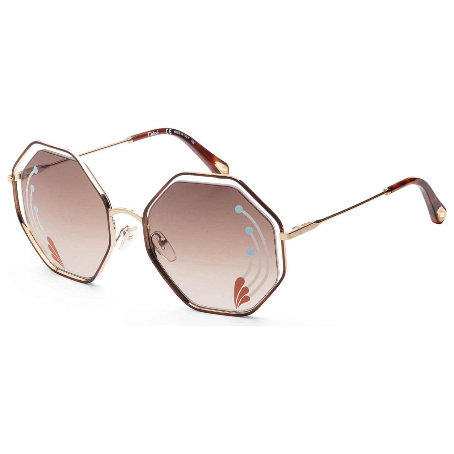 Front view of Chloe CE Women's Sunglasses CE132SRI-258