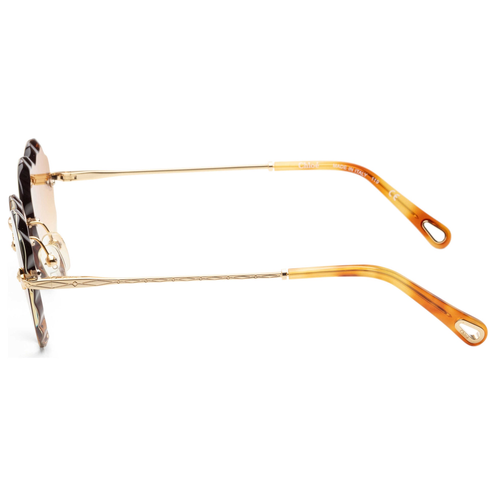 Left view of Chloe CE Women's Sunglasses CE150S-837