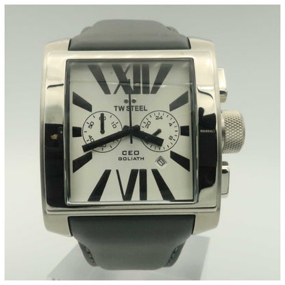 Front view of TW Steel CEO Goliath Men's Japanese Quartz (Battery-Powered) Watch CE3003-PO