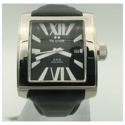 Front view of TW Steel CEO Goliath Men's Japanese Quartz (Battery-Powered) Watch CE3004-SD