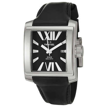 Front view of TW Steel CEO Goliath Men's Japanese Quartz (Battery-Powered) Watch CE3004