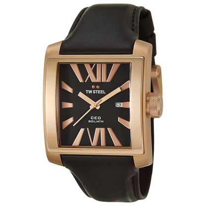 Front view of TW Steel CEO Goliath Men's Japanese Quartz (Battery-Powered) Watch CE3011