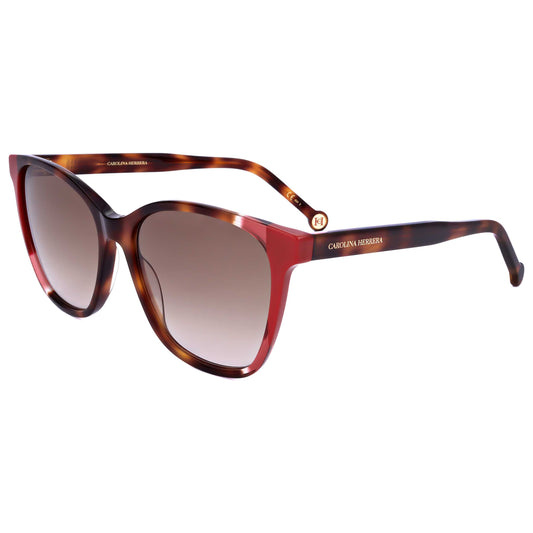 Front view of Carolina Herrera Women's Sunglasses CH0061-S-O63-57