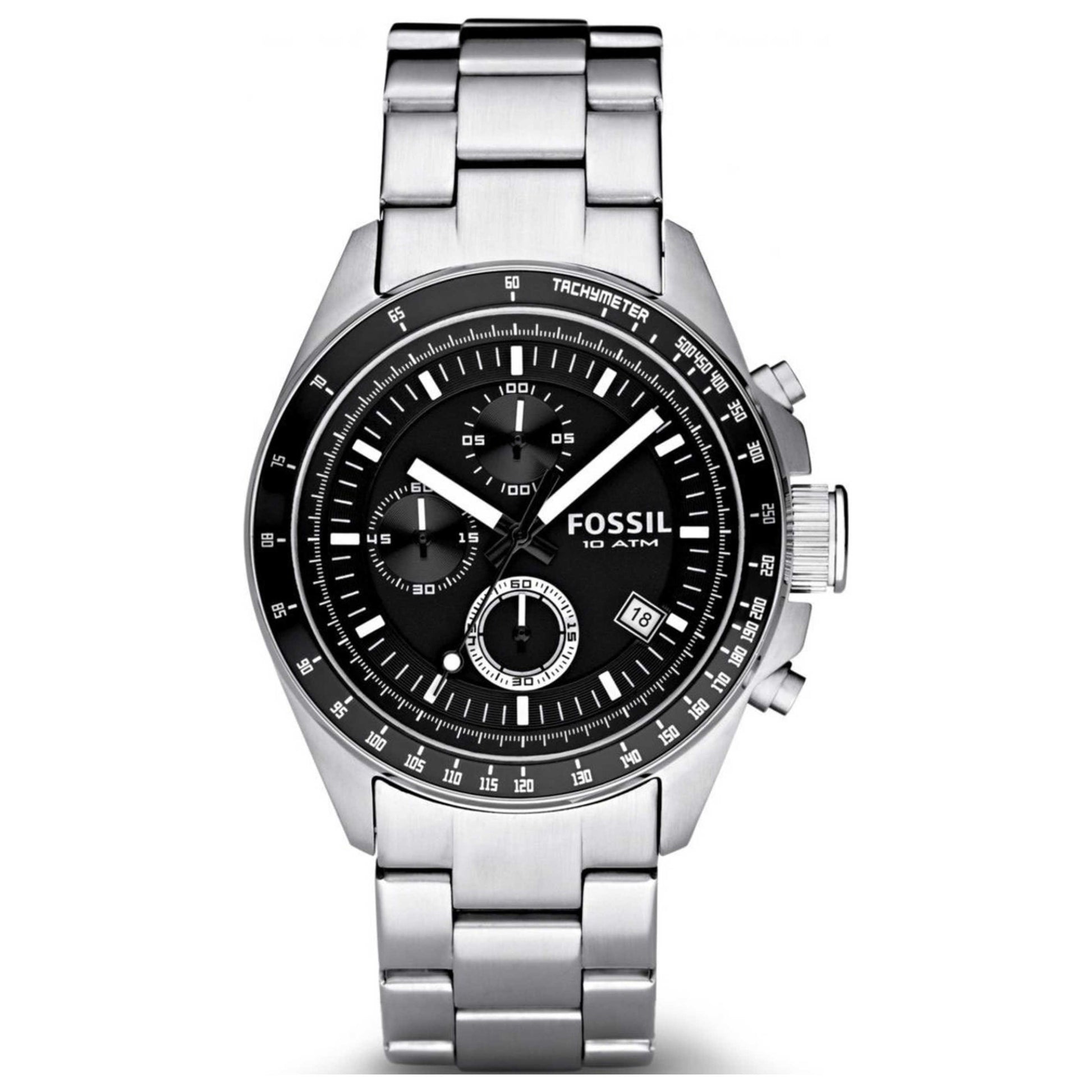Front view of Fossil Decker Men's Quartz Watch CH2600IE