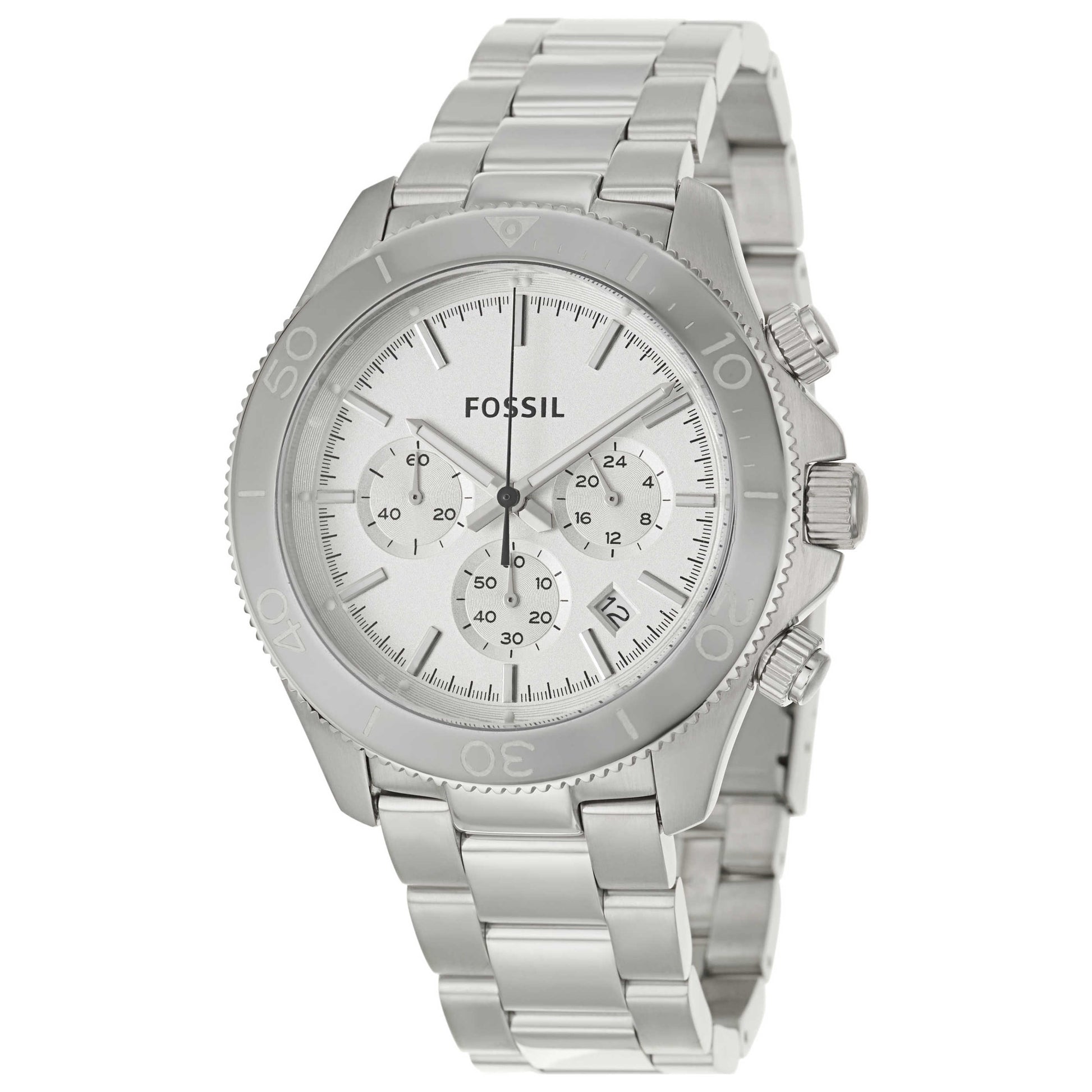 Front view of Fossil Retro Traveler Men's Japanese Quartz (Battery-Powered) Watch CH2847