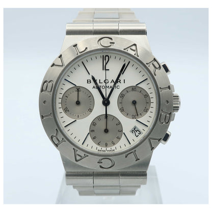 Front view of Bulgari Diagono Men's Automatic Watch CH35WSSDAUTO-PO