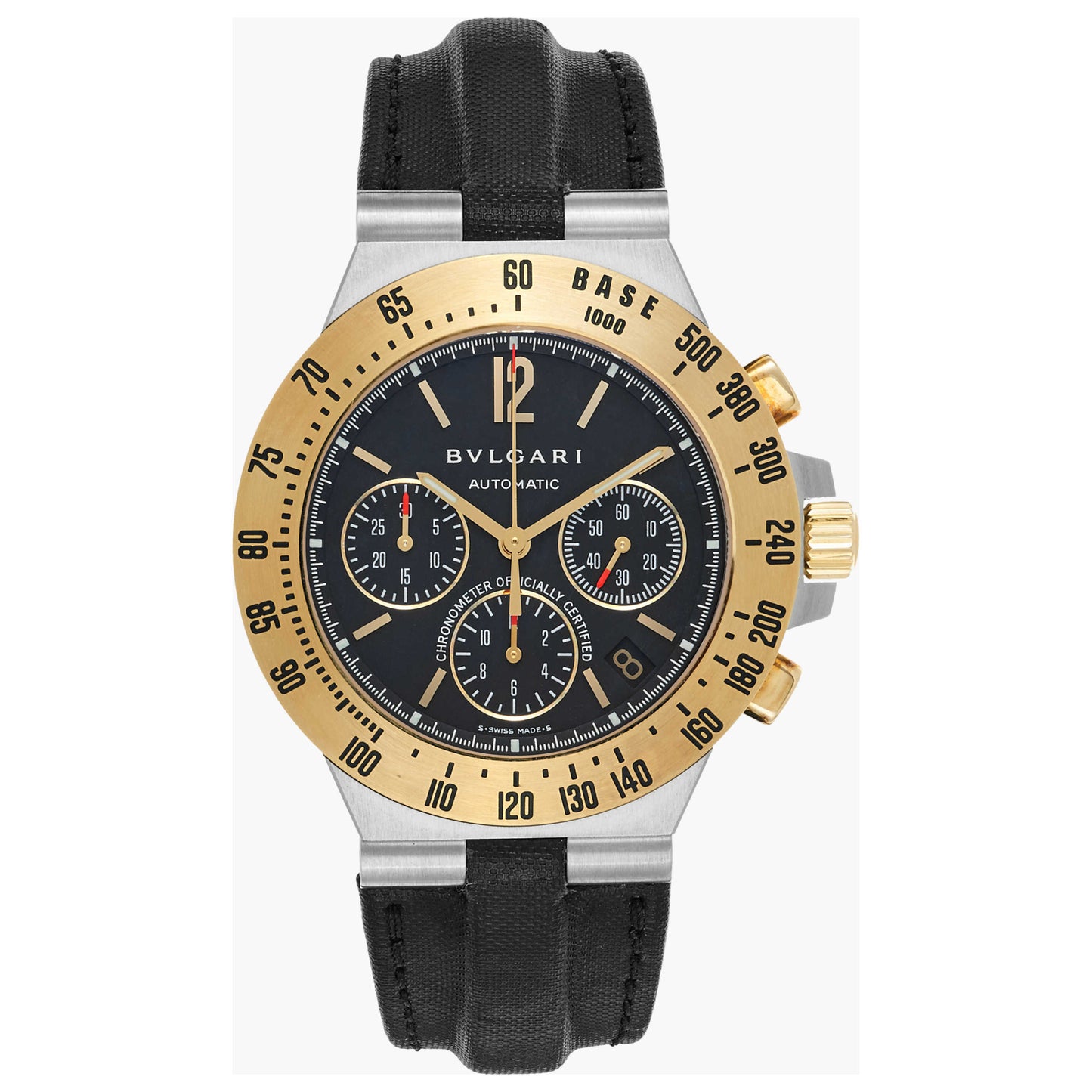 Front view of Bulgari Diagono Professional Men's Automatic Watch CH40SGLDTA-SD