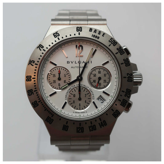 Front view of Bulgari Diagono Professional Men's Automatic Watch CH40WSSDVTA-SDV