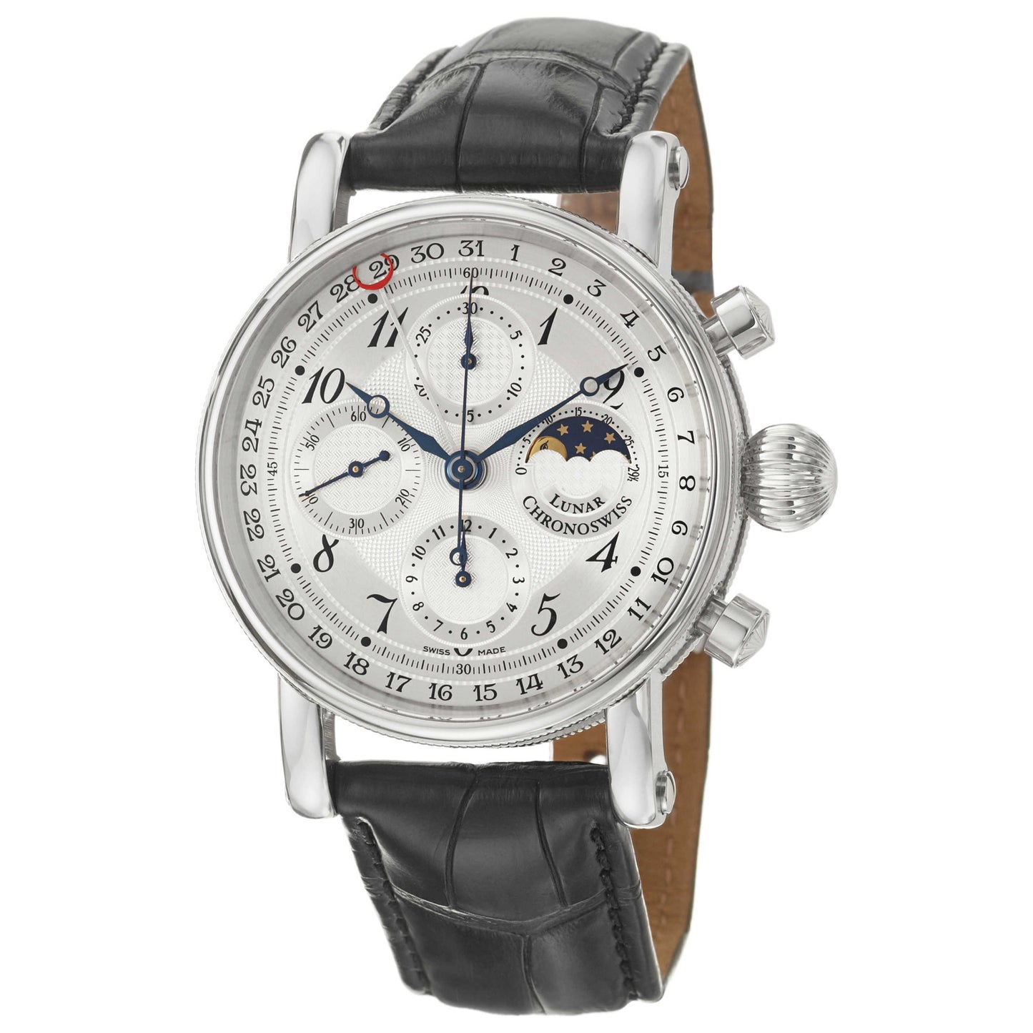 Front view of Chronoswiss Grand Lunar Chronograph Men's Automatic Watch CH7543L