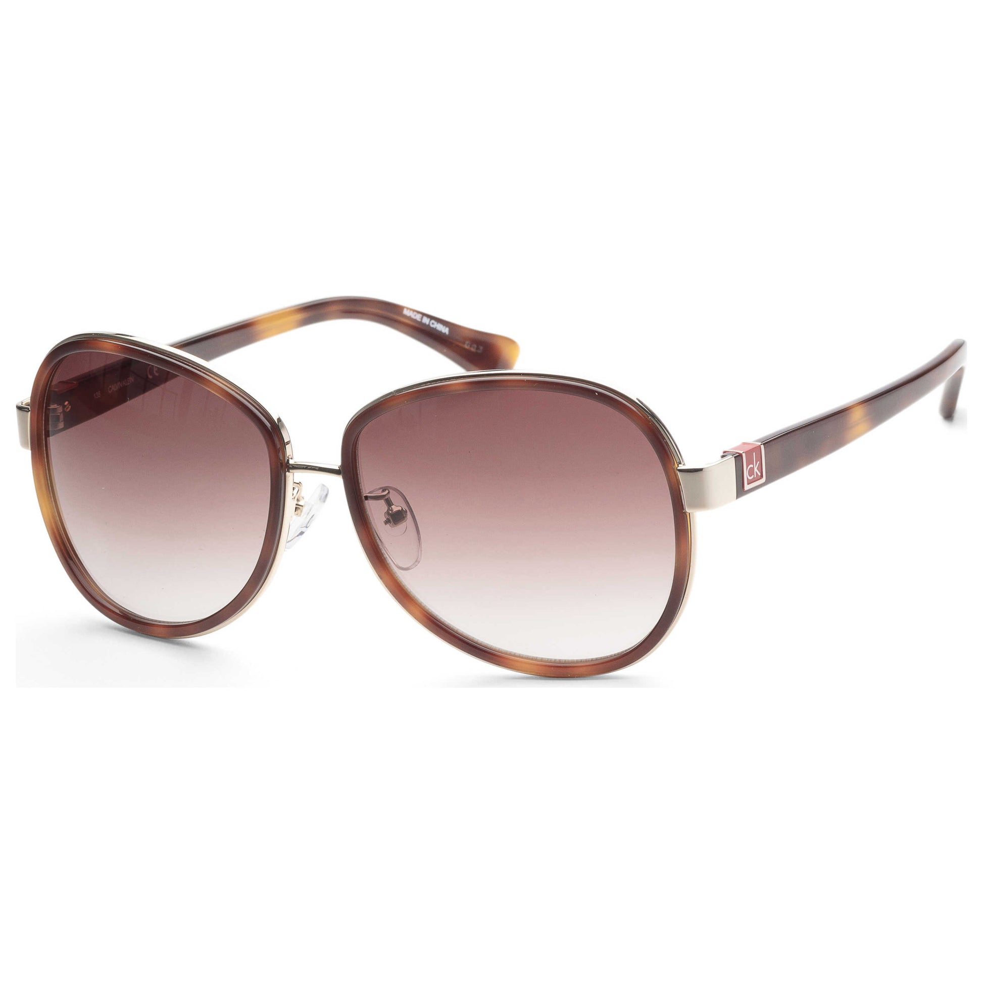 Front view of Calvin Klein Women's Sunglasses CK1208SA-004