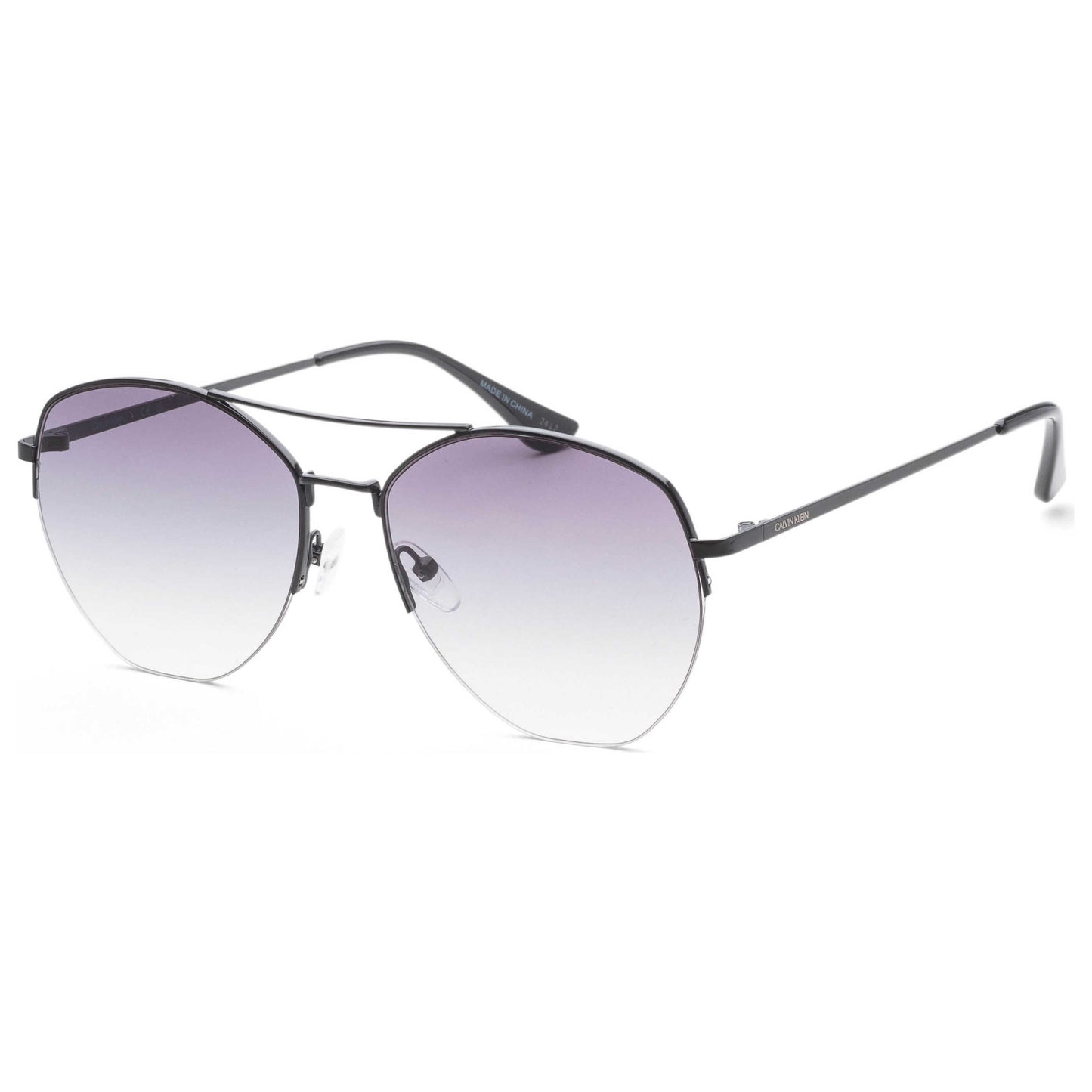 Front view of Calvin Klein Men's Sunglasses CK20121SN-001